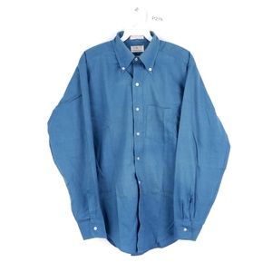 Vintage 60 0s Distressed Dress Shirt Mens Medium